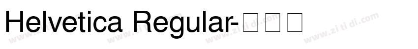 Helvetica Regular字体转换